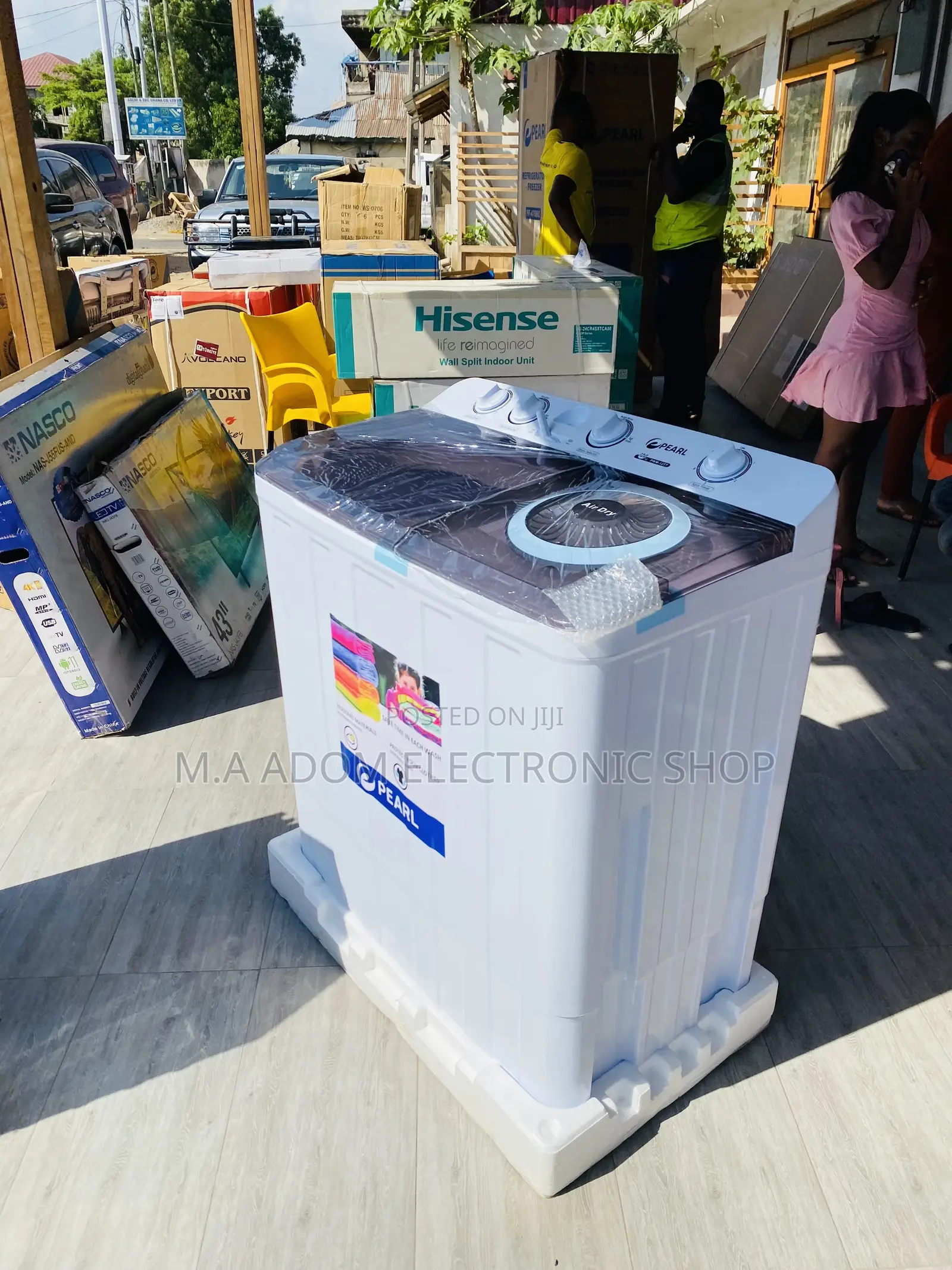 Energy Efficient Pearl 12kg Twin Tap Washing Machine.
