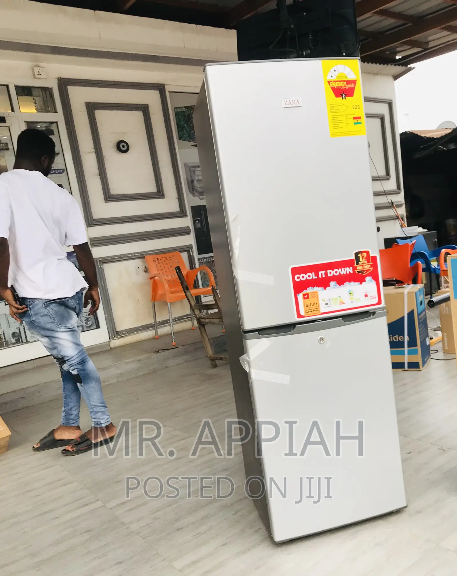 Fast Chilling Zara 240bf Double Door Refrigerator(Gray).