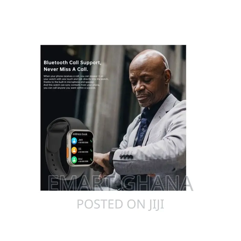 Series 8 Ultra Door Access Unlock Smart Watch - Black