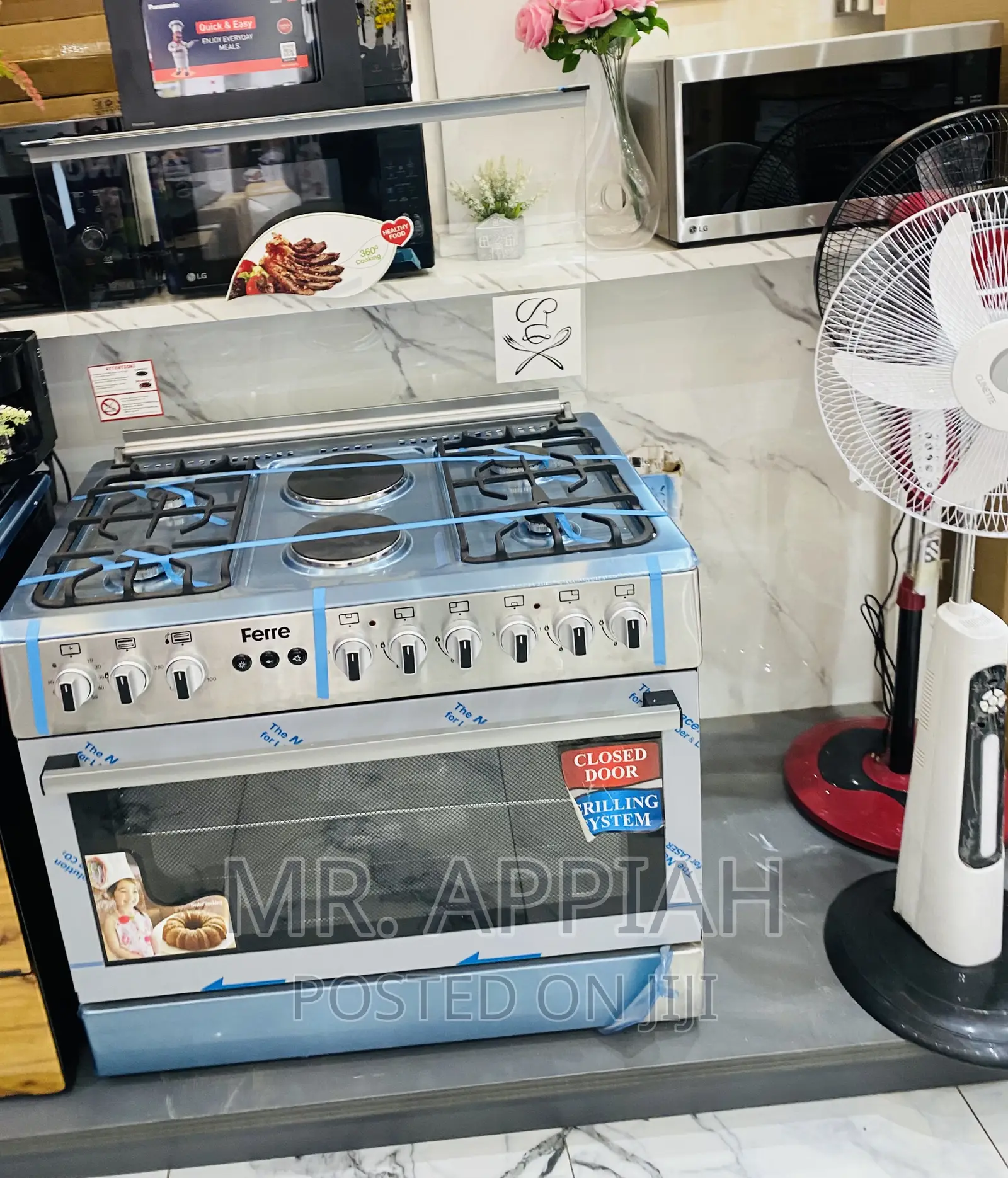 Get Affordable Ferre 60x90 4 Gas + 2 Electric Burner(Gray).