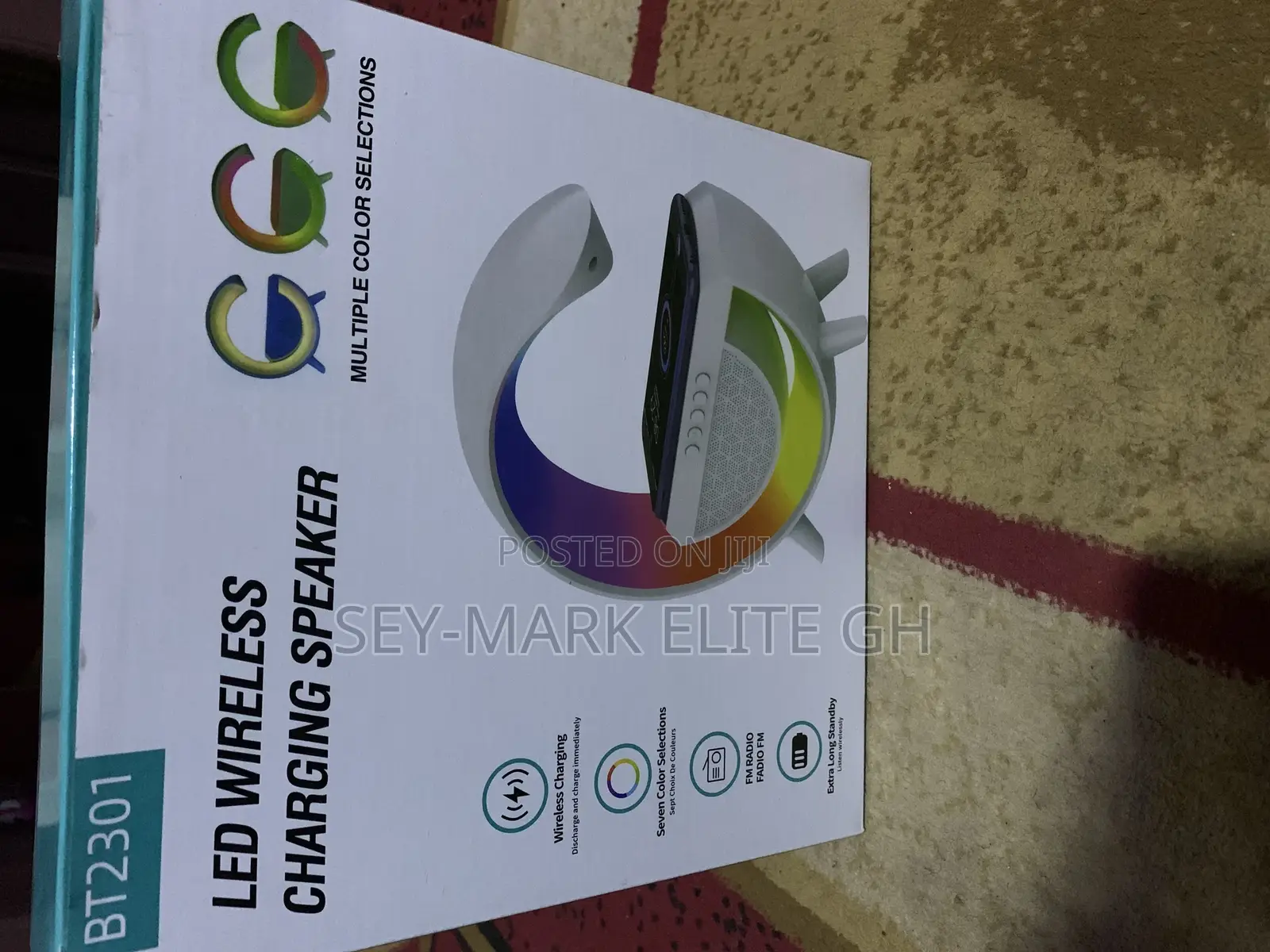 Led Wireless Charging Speaker With Bluetooth