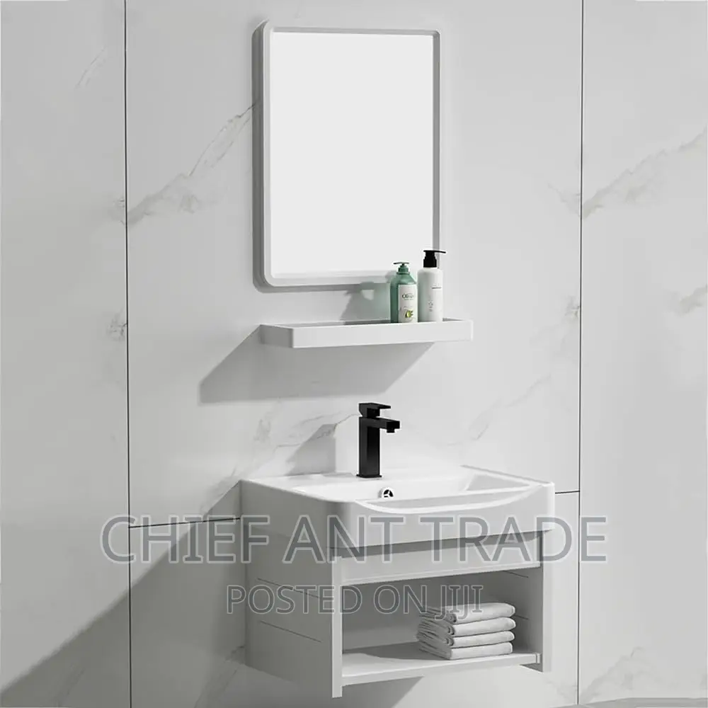 Cabinet Basin + Mirrior Glass Stand