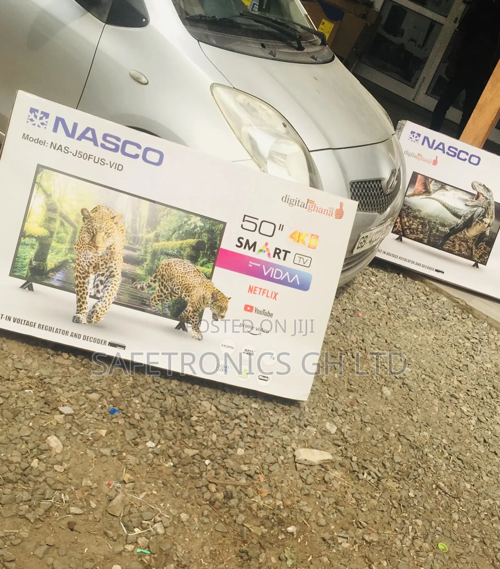 Smart Glossy LED Nasco Electric Black 50 Inches Tv