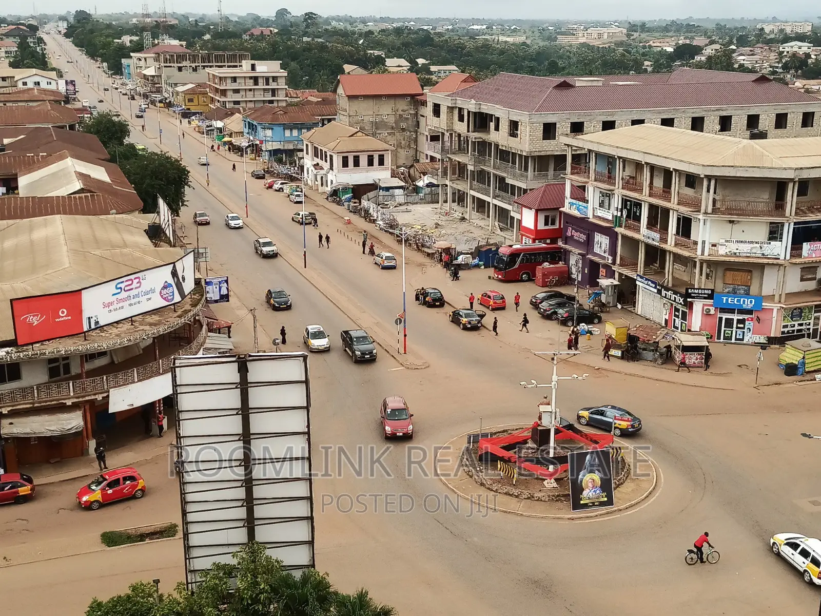 Major Commercial Roadside Land in Sunyani Main