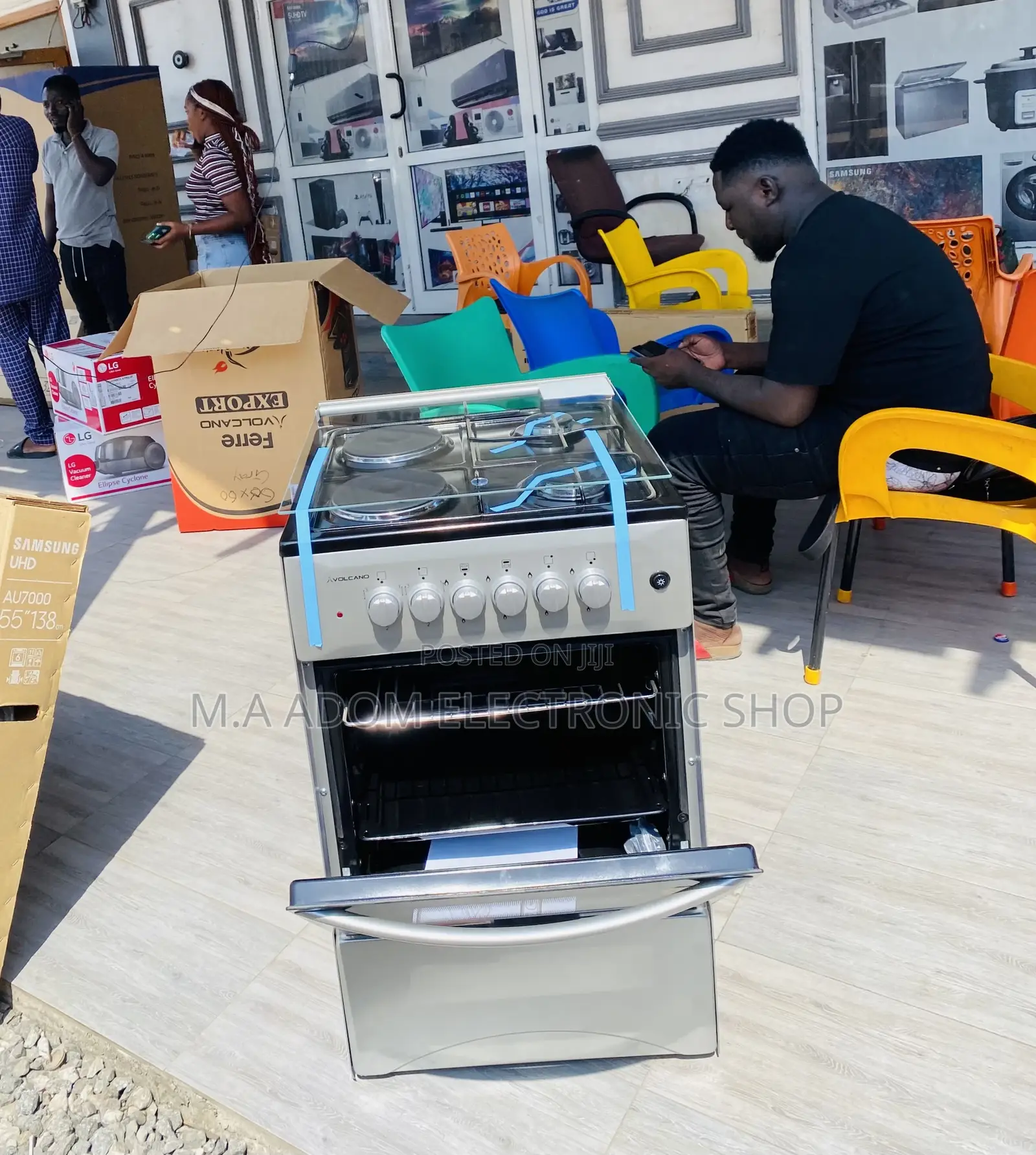 Get Quality Volcano 50x50 2 Gas + 2 Electric Burner.