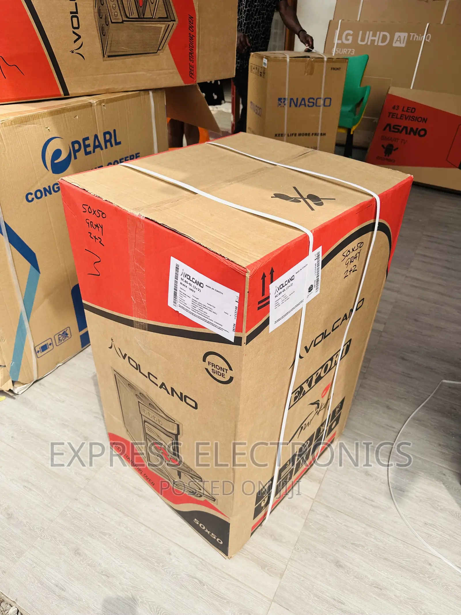 Volcano Gas Electric Cooker Oven Grey 2-2