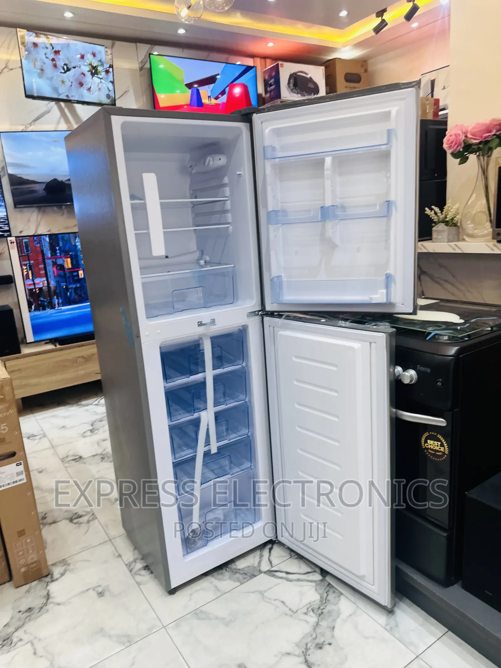 Best Buy for Less PF-352B-2B Pearl Double Door Fridge