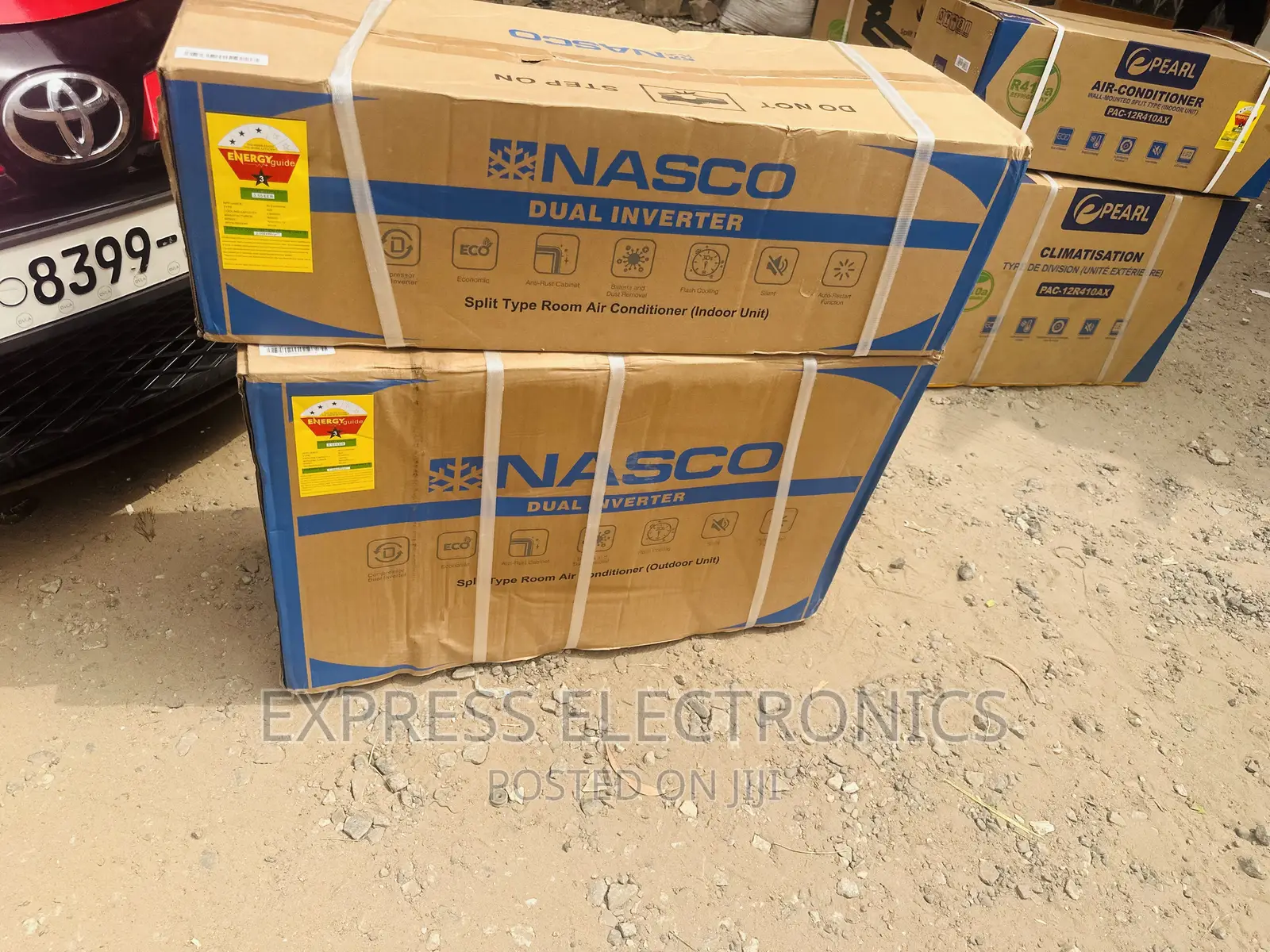 Nasco 1.5hp Dual Inverter Split R410 Gas White AC 