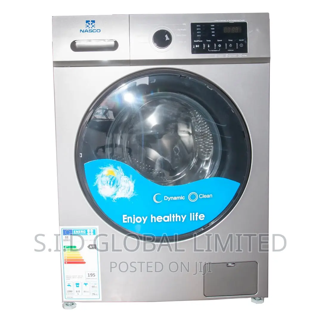 Nasco 9kg Front Load Full Auto Washing Machine Nasfl-9kg-SBD