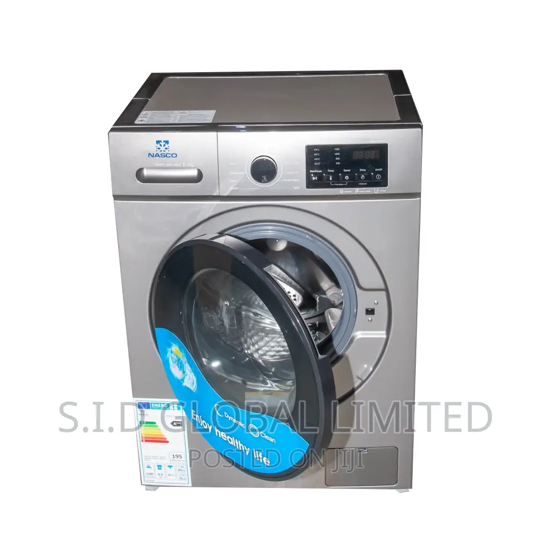 Nasco 8kg Front Load Full Auto Washing Machine Nasfl-8kg-SBD