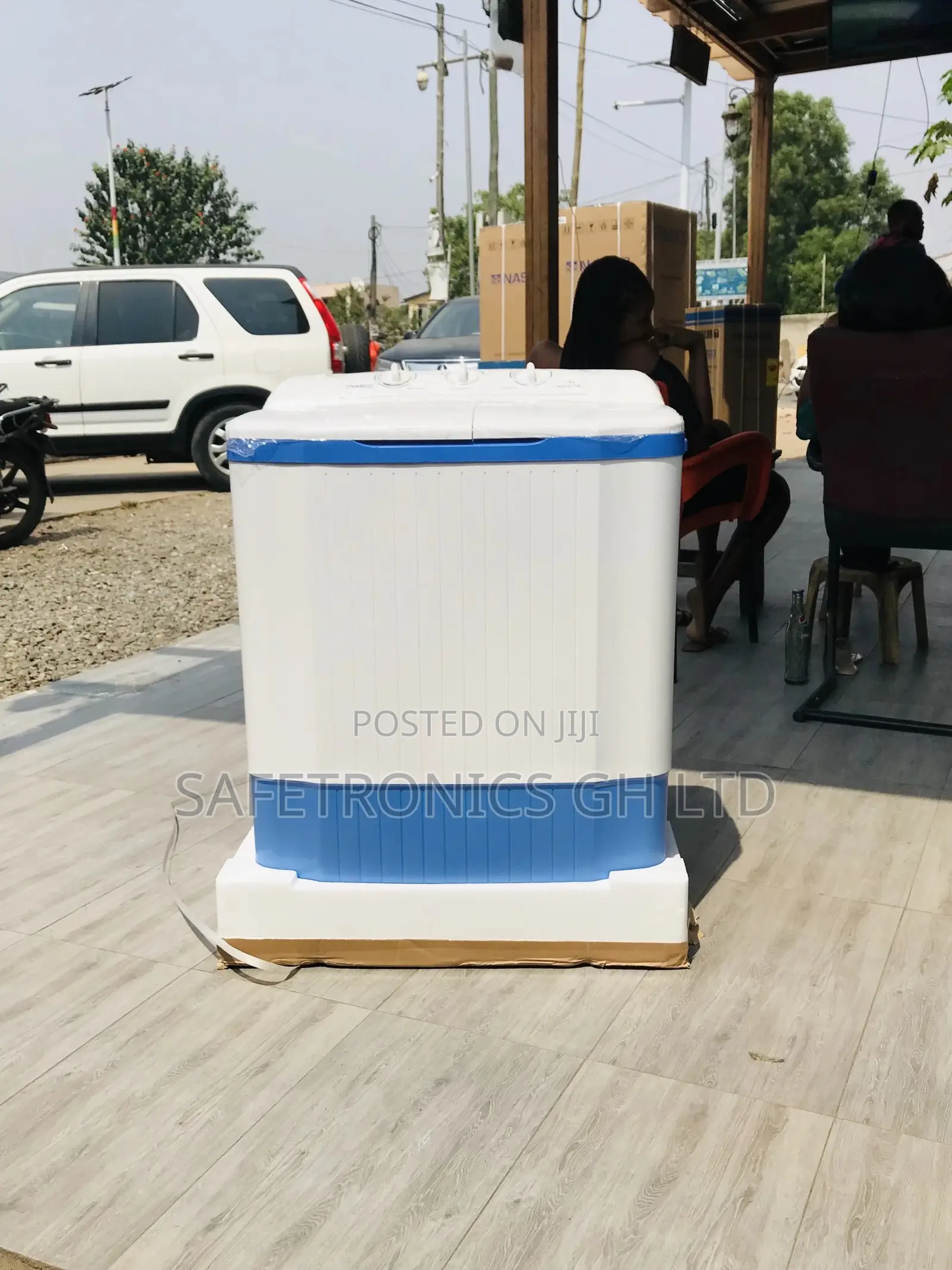7kg White/Blue Topload Semiautomatic Nasco Washingmachine