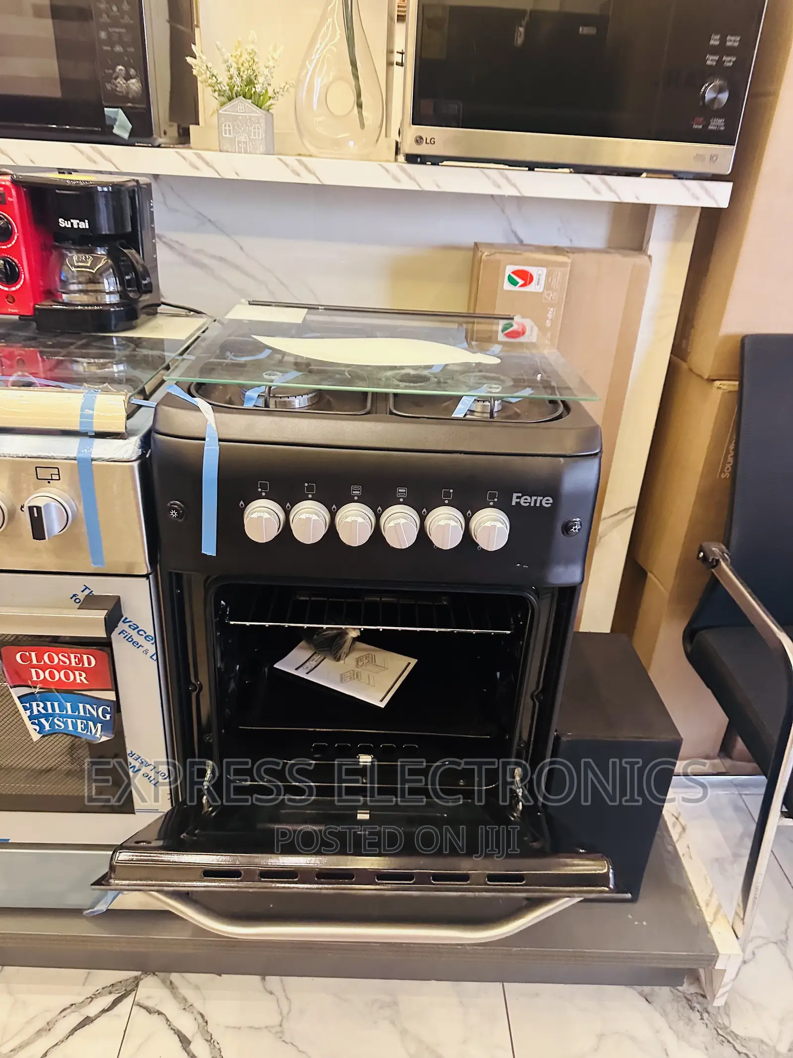 Fabulous Job Gas Cooker Oven Grill 4burner 50/55
