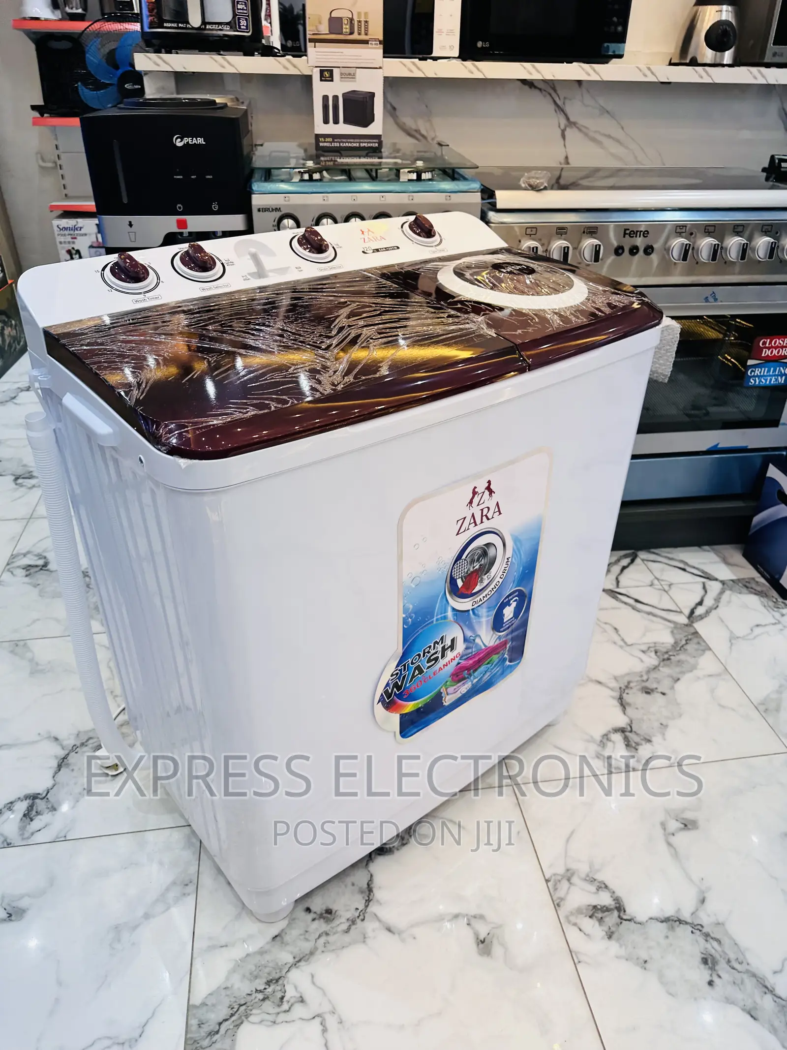 Washing Machine 12kg Topload Twintub Zara White 