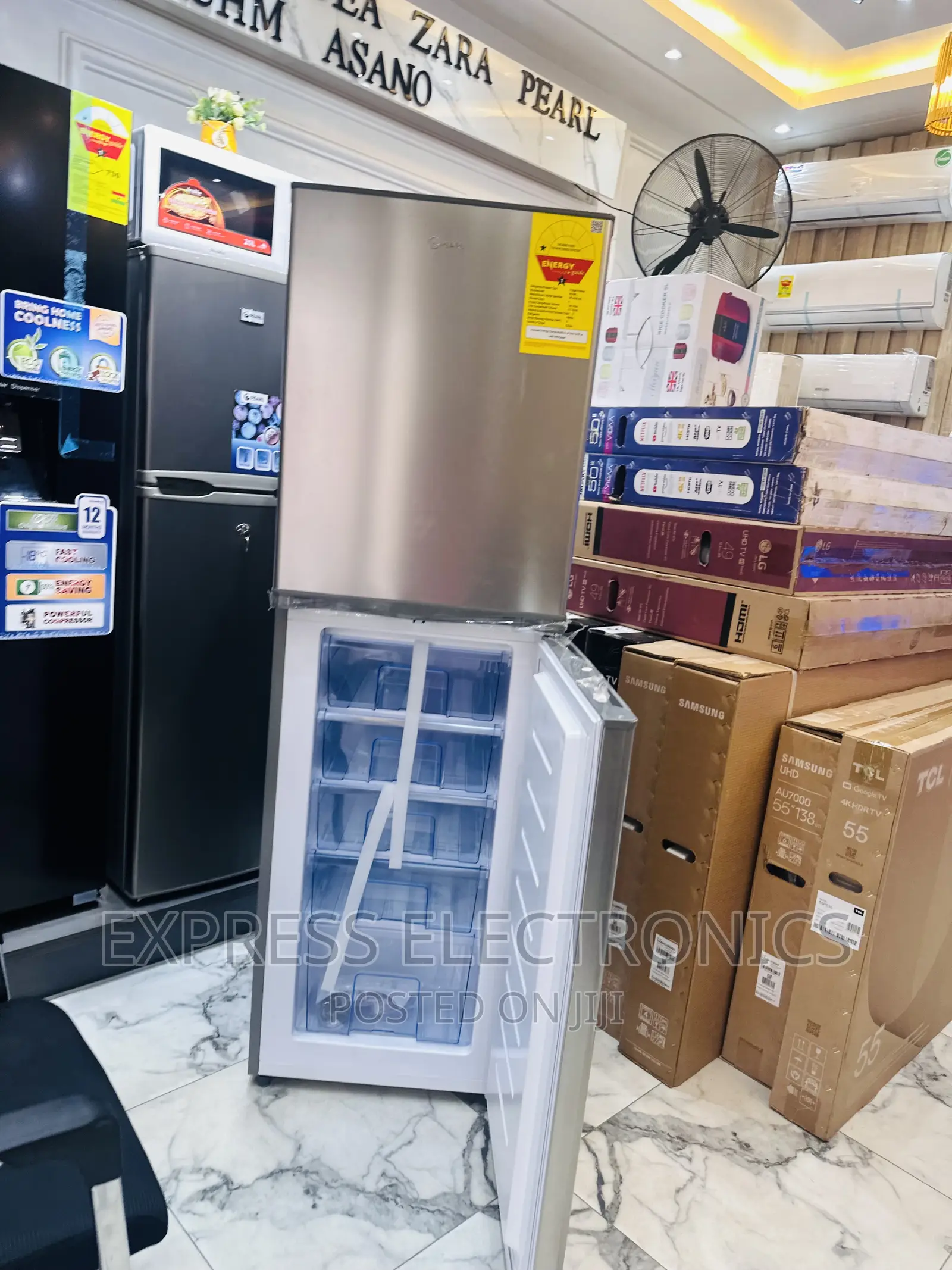 Zealous Sleek New Pearl Double Door Fridge PF-352B-2B