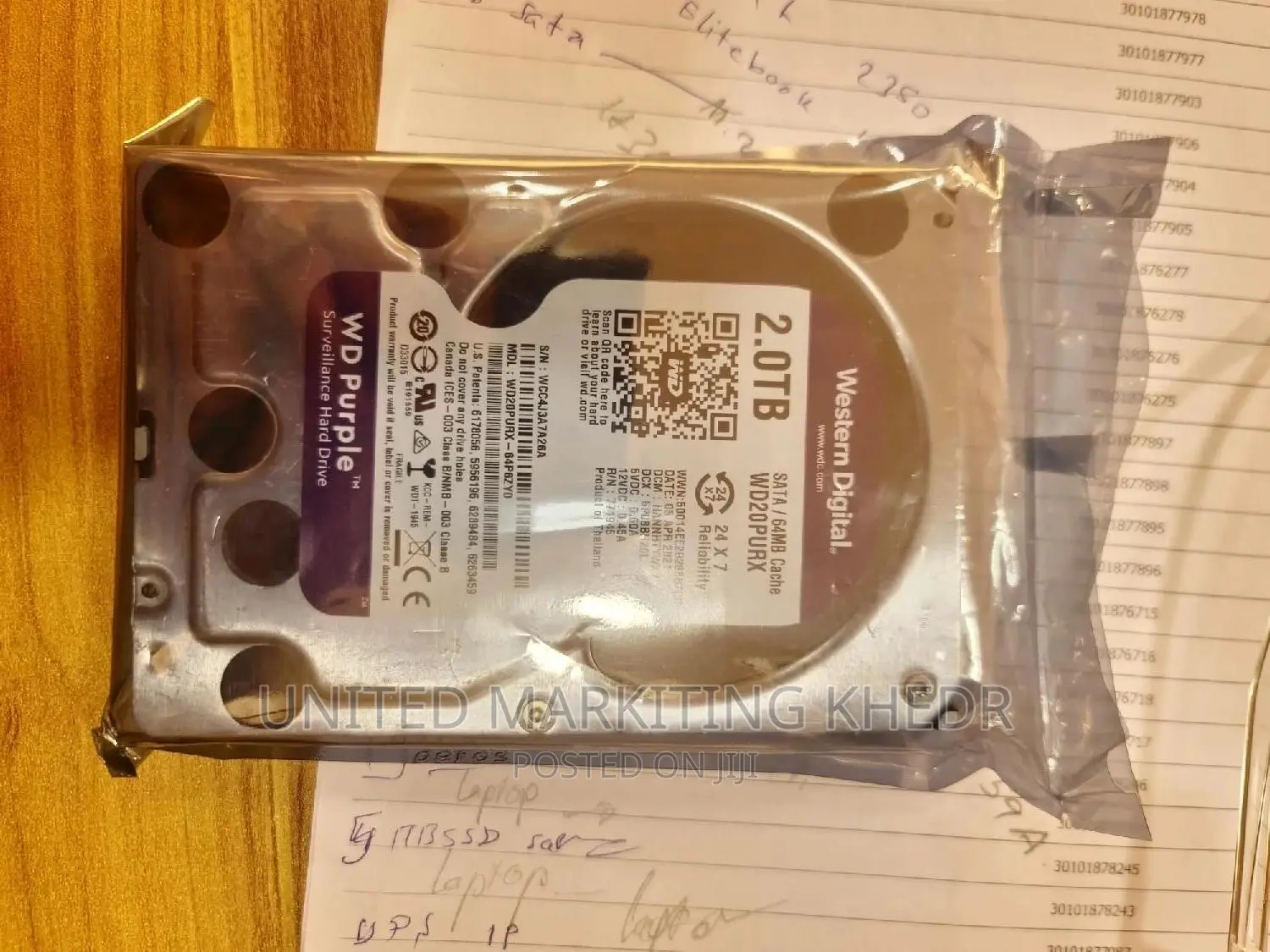 Wd 2tb Surveillance Hard Drive for CCTV Camera