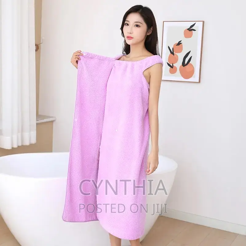 Bathrobe With Microfiber Shower Cover Up