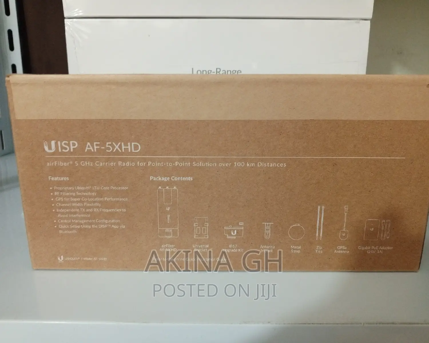 Ubiquiti Airfiber
5ghz Point-to-Point Gigabit Radio Af-5xhd