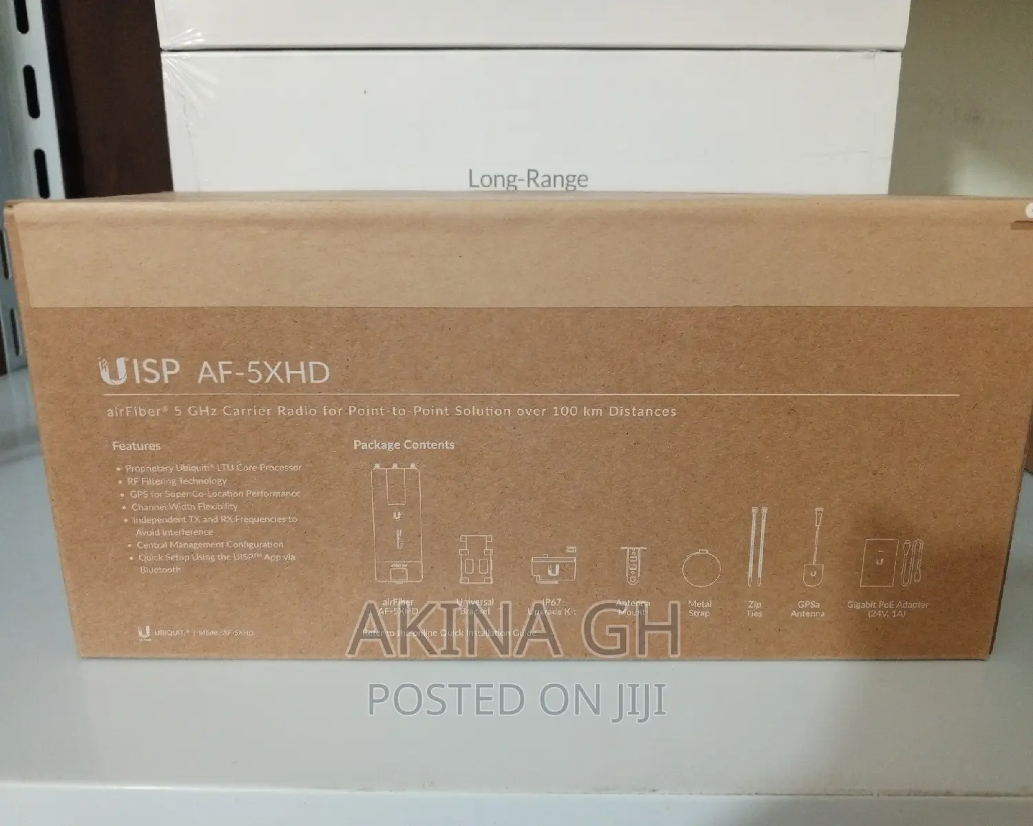 Ubiquiti Airfiber
5ghz Point-to-Point Gigabit Radio Af-5xhd