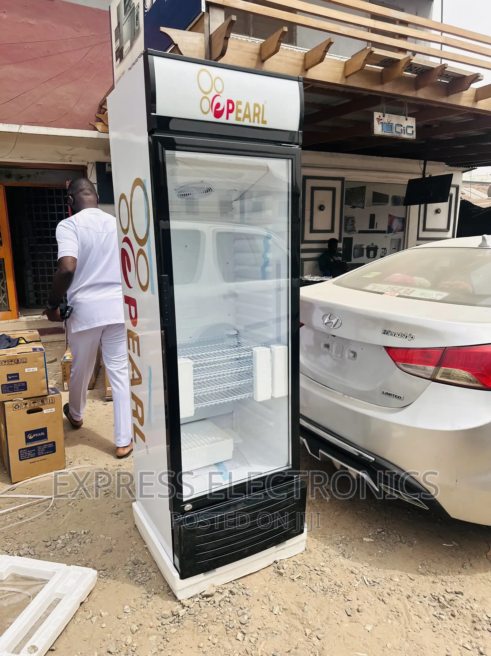 PVC-424 Single Door Display Fridge Paerl White