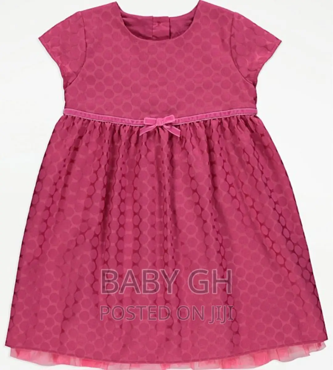 Pink Spotty Dress and Silver Cardigan Set