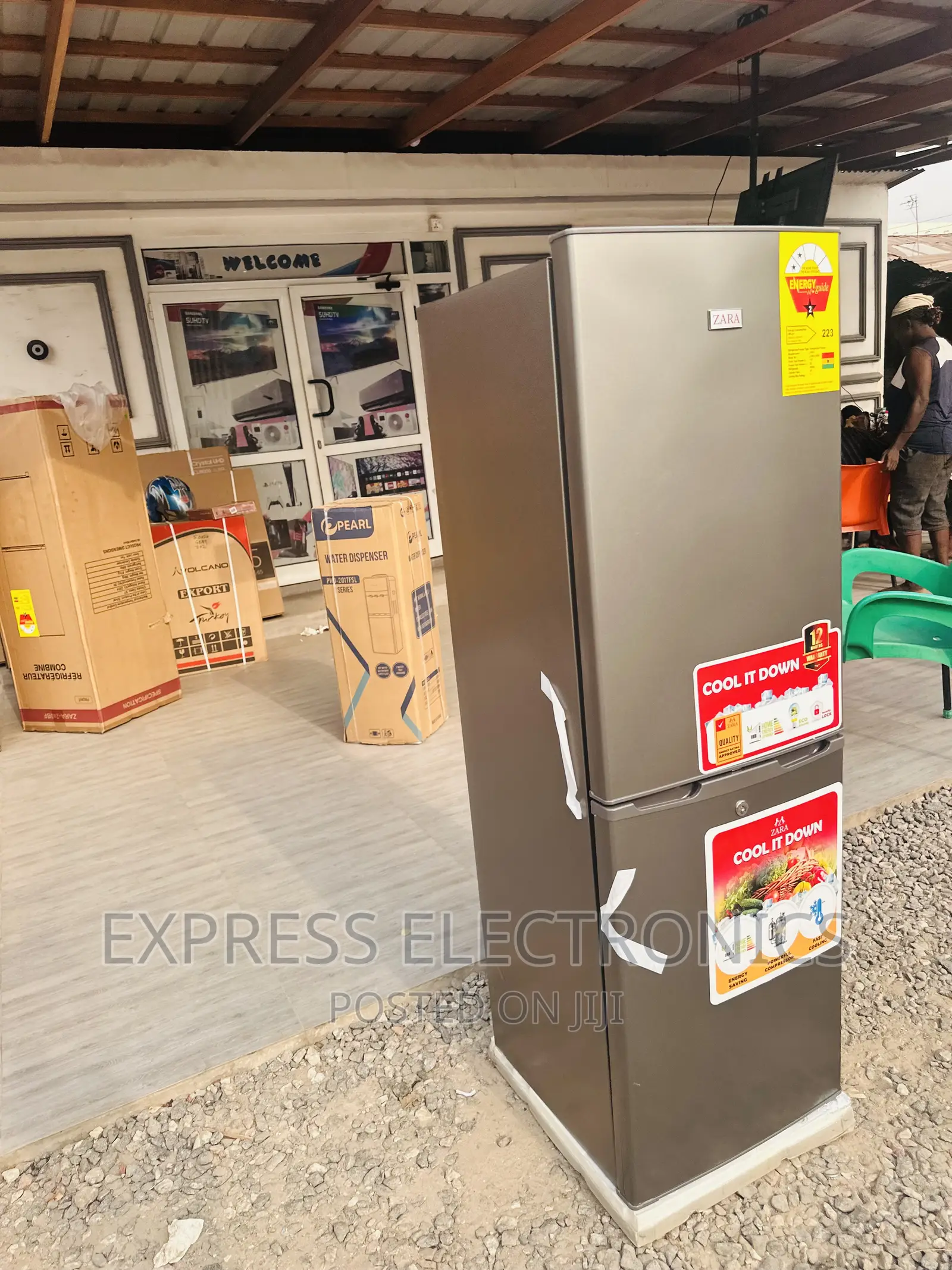 Zara 240BF Double Door Fridge 