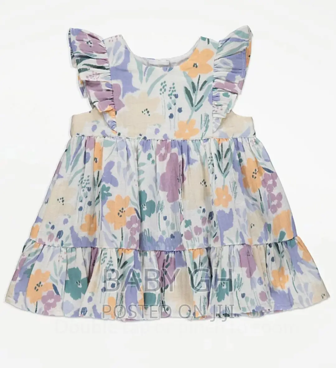 George Pastel Floral Tiered Dress