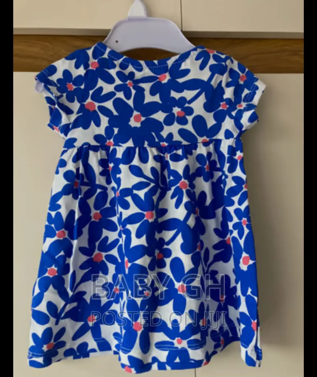 Blue/White Floral Baby Cotton Dress