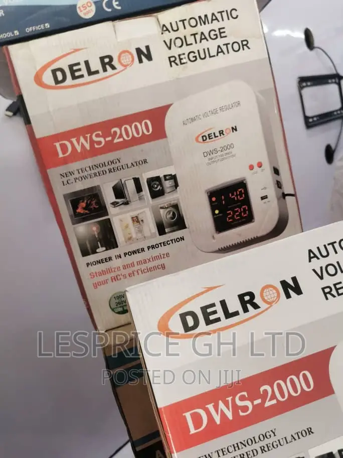 High Efficiency ~Delron 2000VA Stabilizer