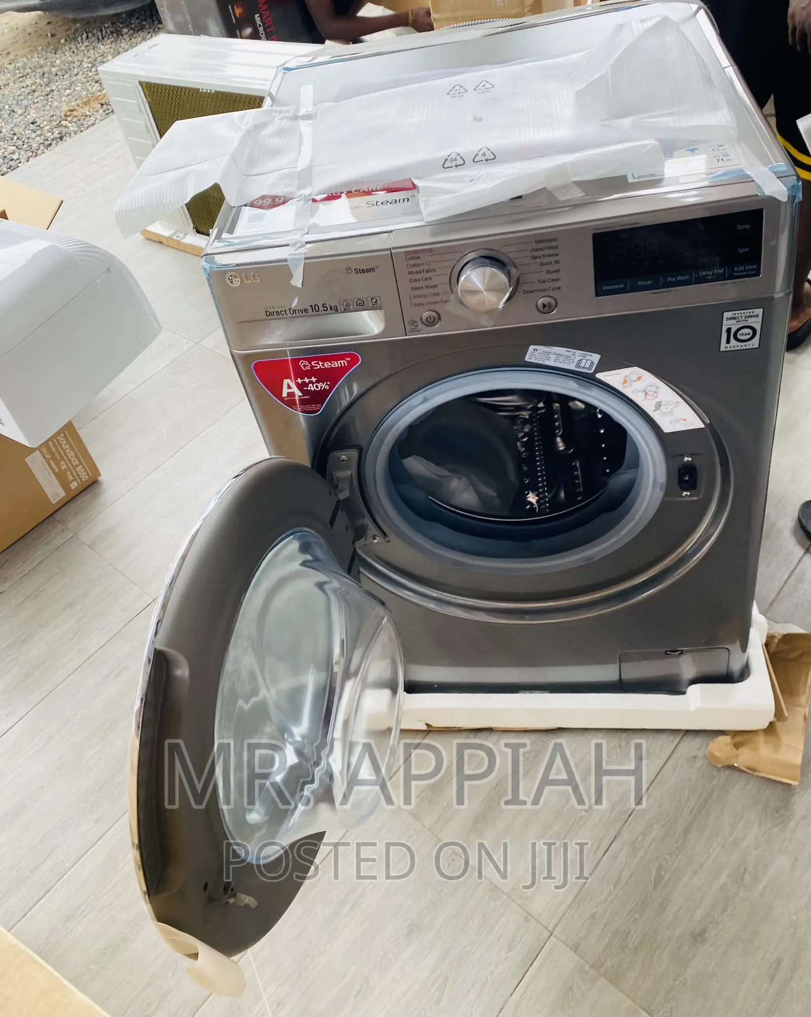 Original LG Front Load Electric Washing Machine(Gray).