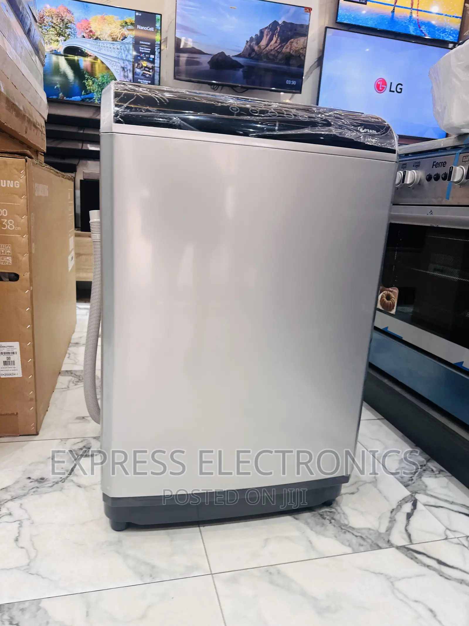 12kg Topload Full Auto Washing Pearl Machine Grey