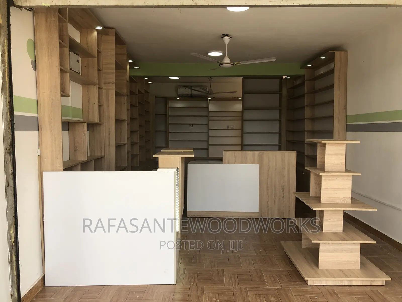RAF Pharmacy Shop Shelves With MDF and Laminated Plywood