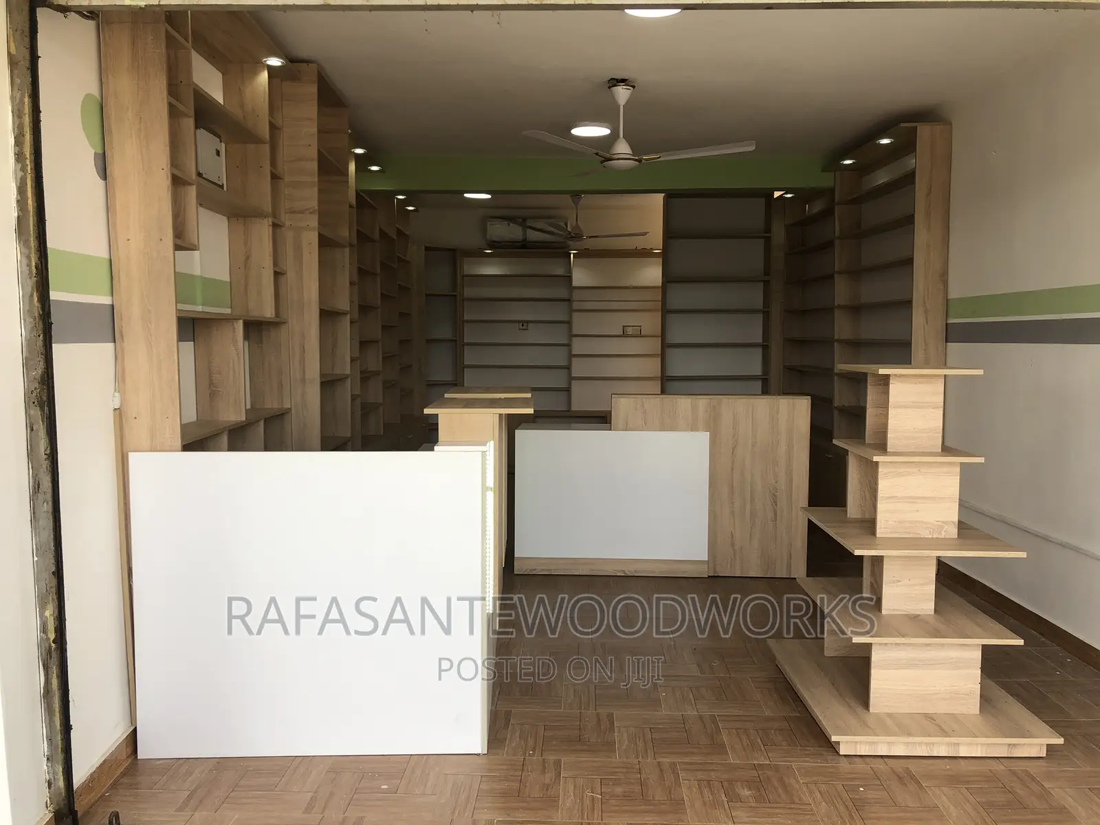 RAF Pharmacy Shop Shelves With MDF and Laminated Plywood