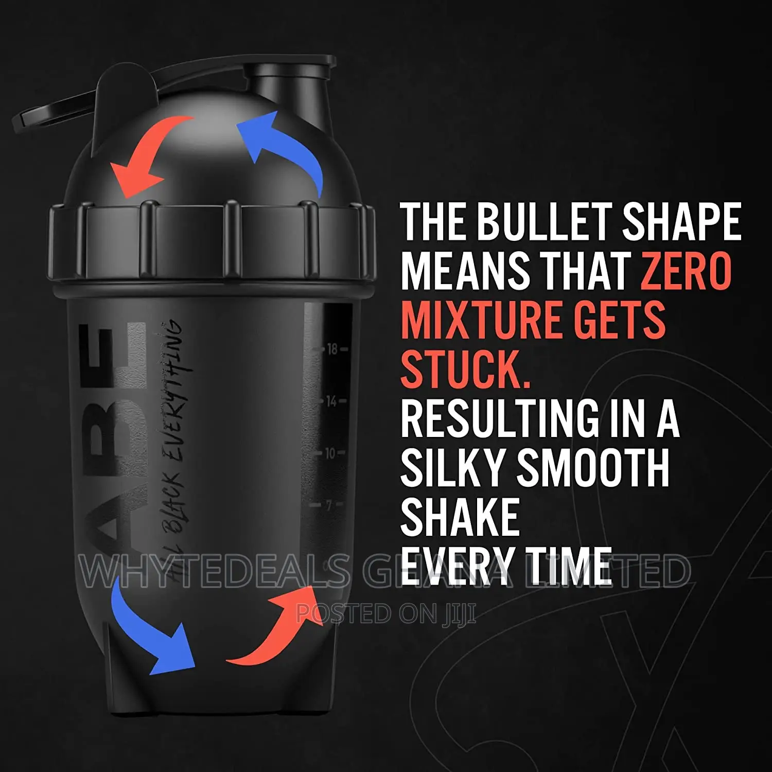 Abe Bullet Protein Shaker Water Bottle for Gym/ Smoothies