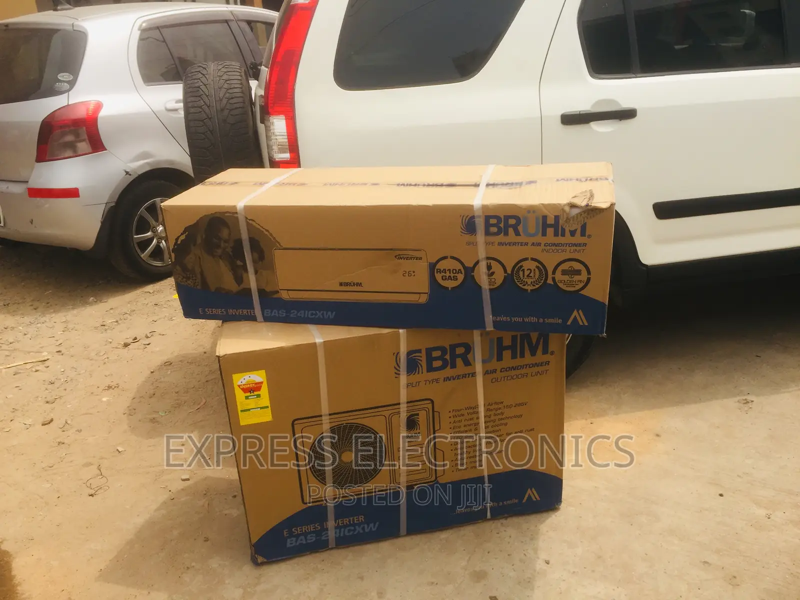 Copper Condenser Split R410 White AC 2.5hp Bruhm