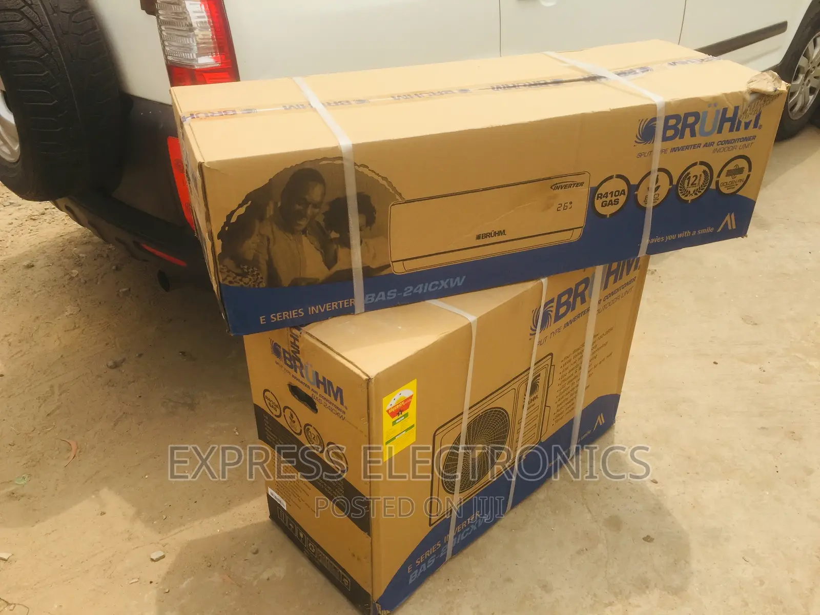 Auto Swings Split R410 Gas White 1.5hp Bruhm