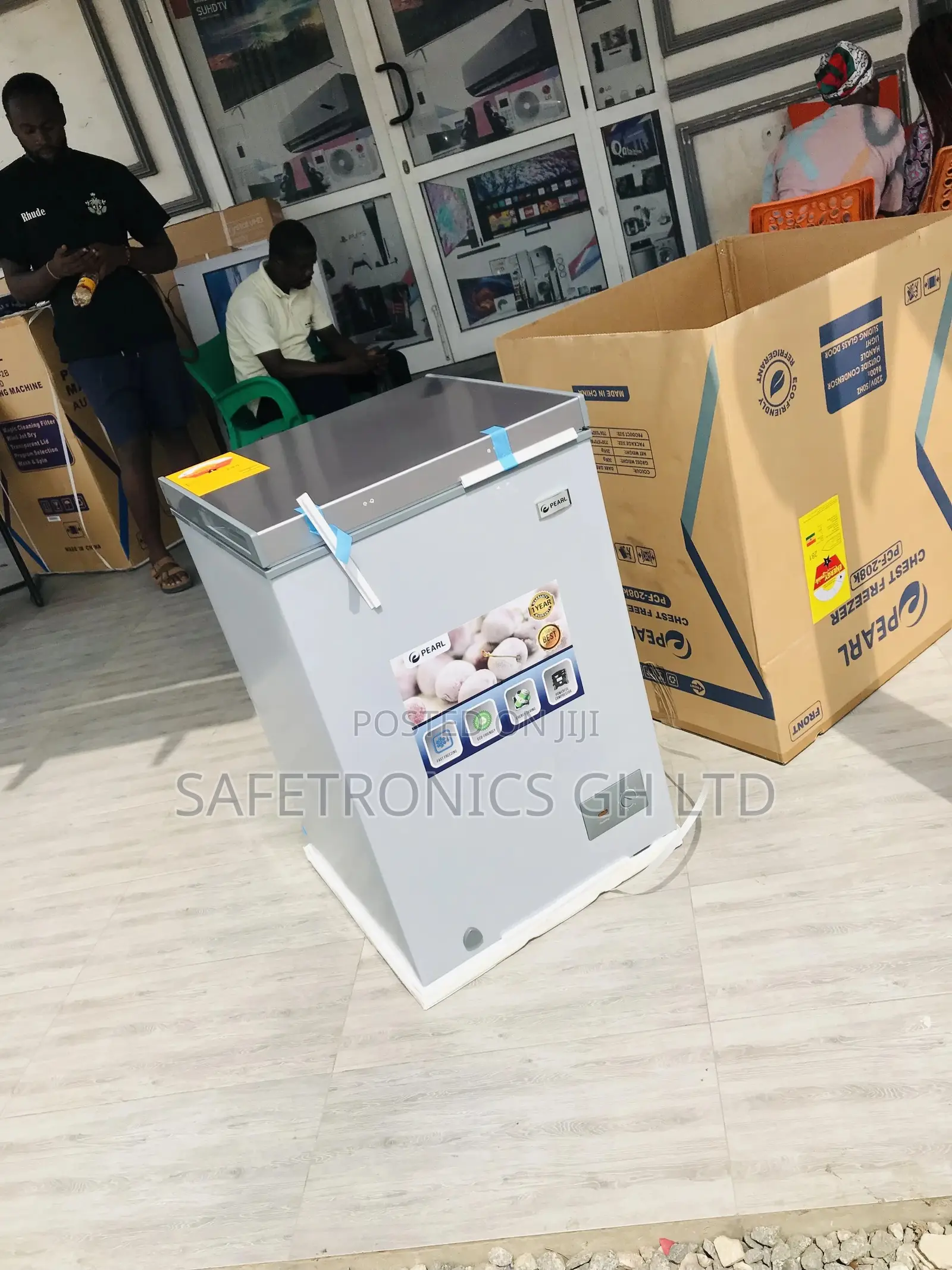 Gray Chestfreezer Pearl PCF-127 Singledoor 100 Liters