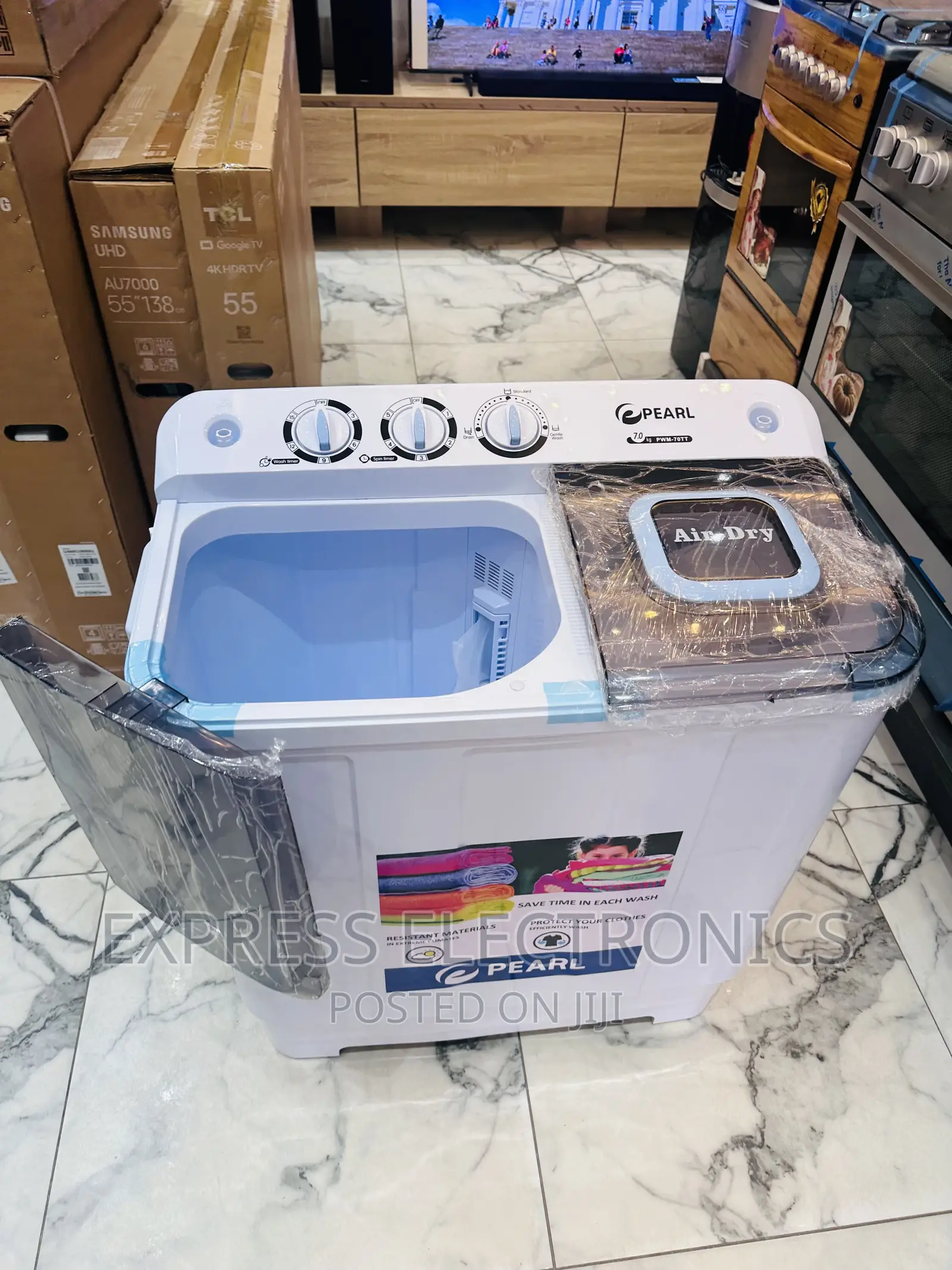 Transparent Lid Cover Washing Machine 7kg Topload Twintub