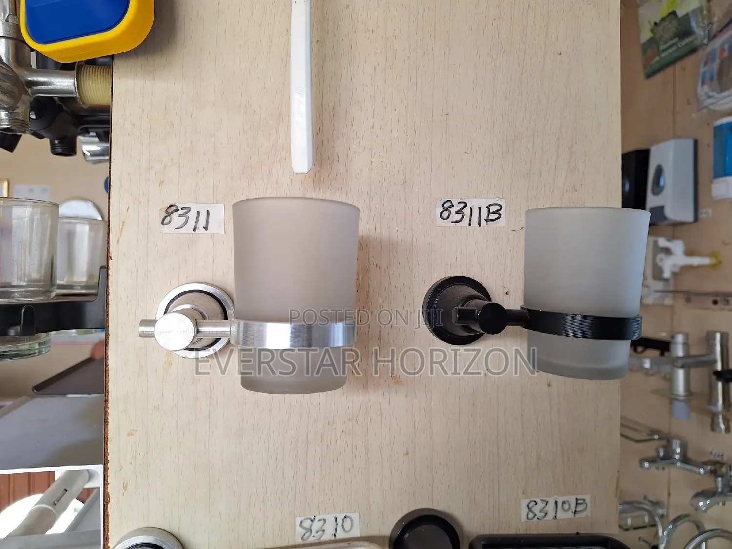 Wall Mounted Single Tumbler Holder Glass Toothbrush Holder