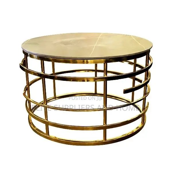 Coffee Table With Stone Top Stainless Steel