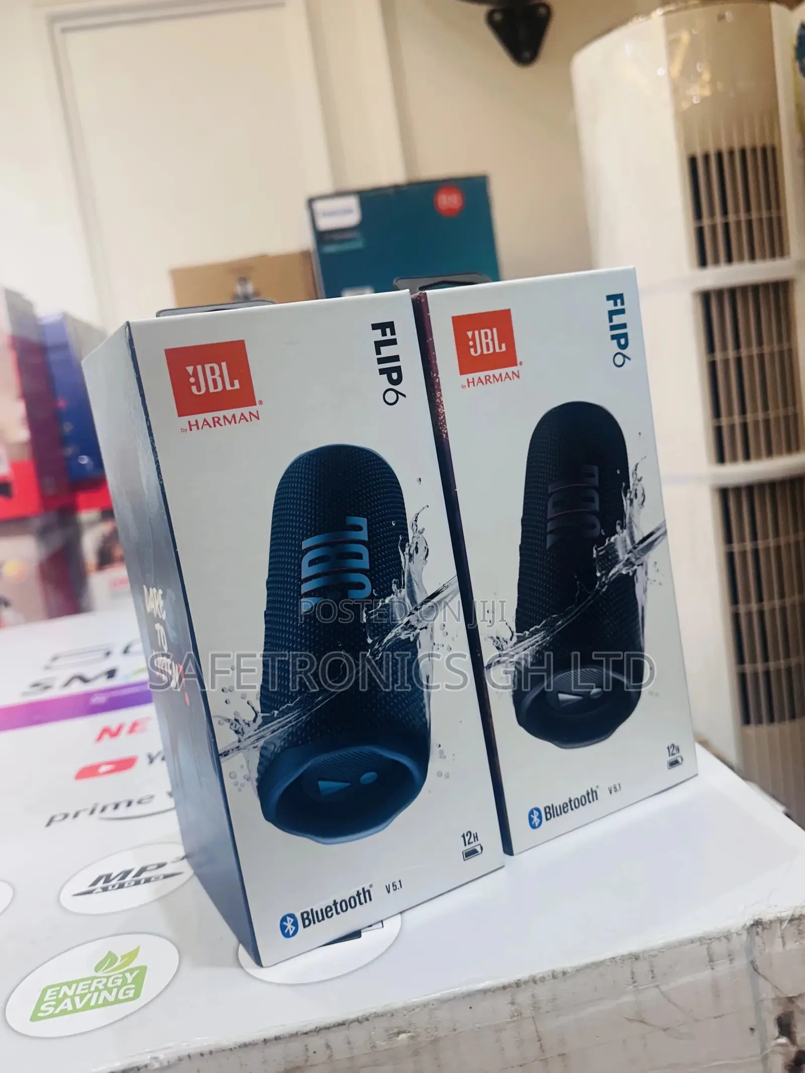 Wireless Black Bluetooth JBL Flip 6 Electric Speaker