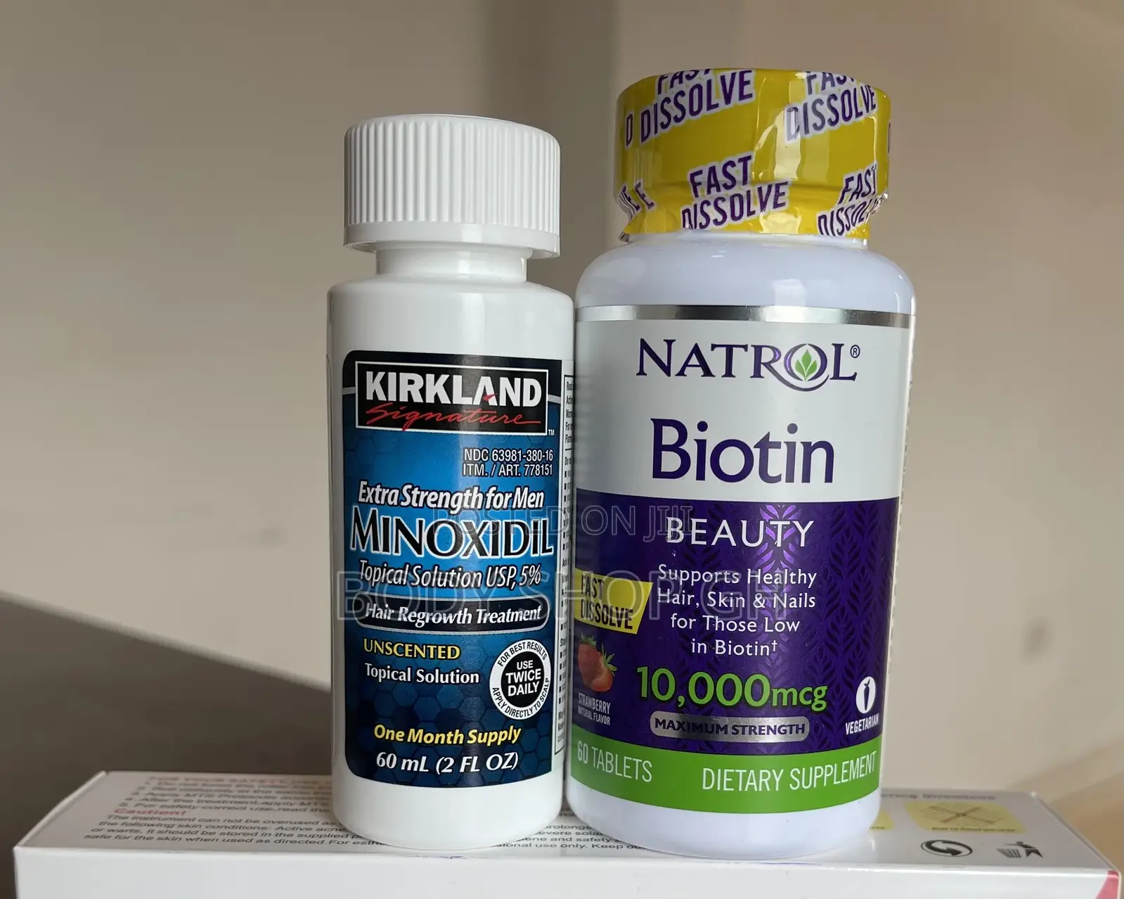 Beard and Hair Growth Pack - Kirkland Minoxidil + Biotin