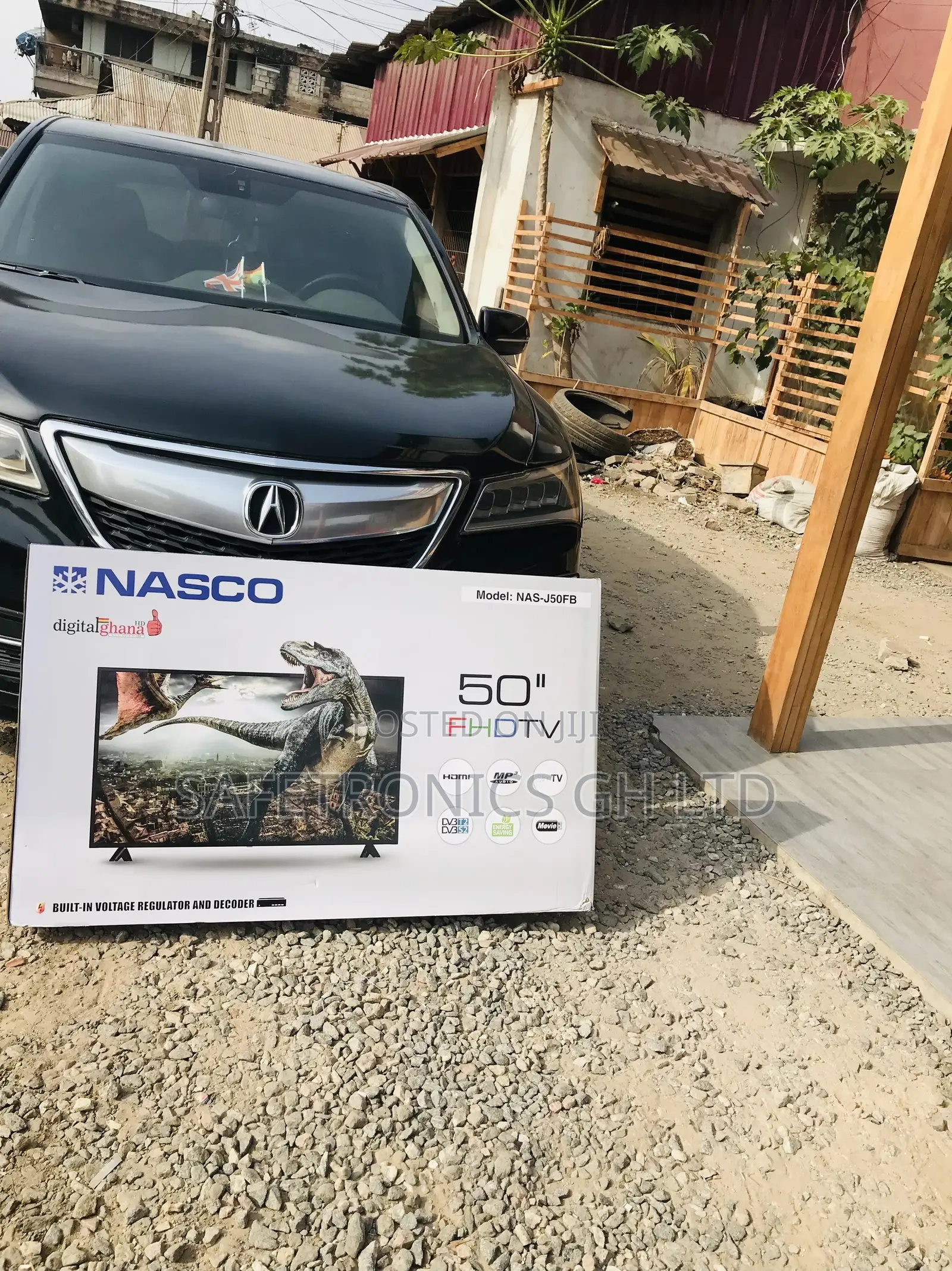 Digital Black Electric 50 Inches Glossy LED Full HD Nasco Tv