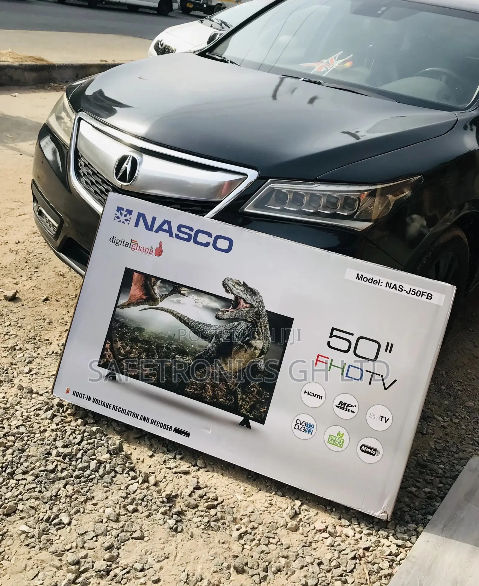 Full HD Digital LED Glossy Nasco Electric Black 50 Inches TV