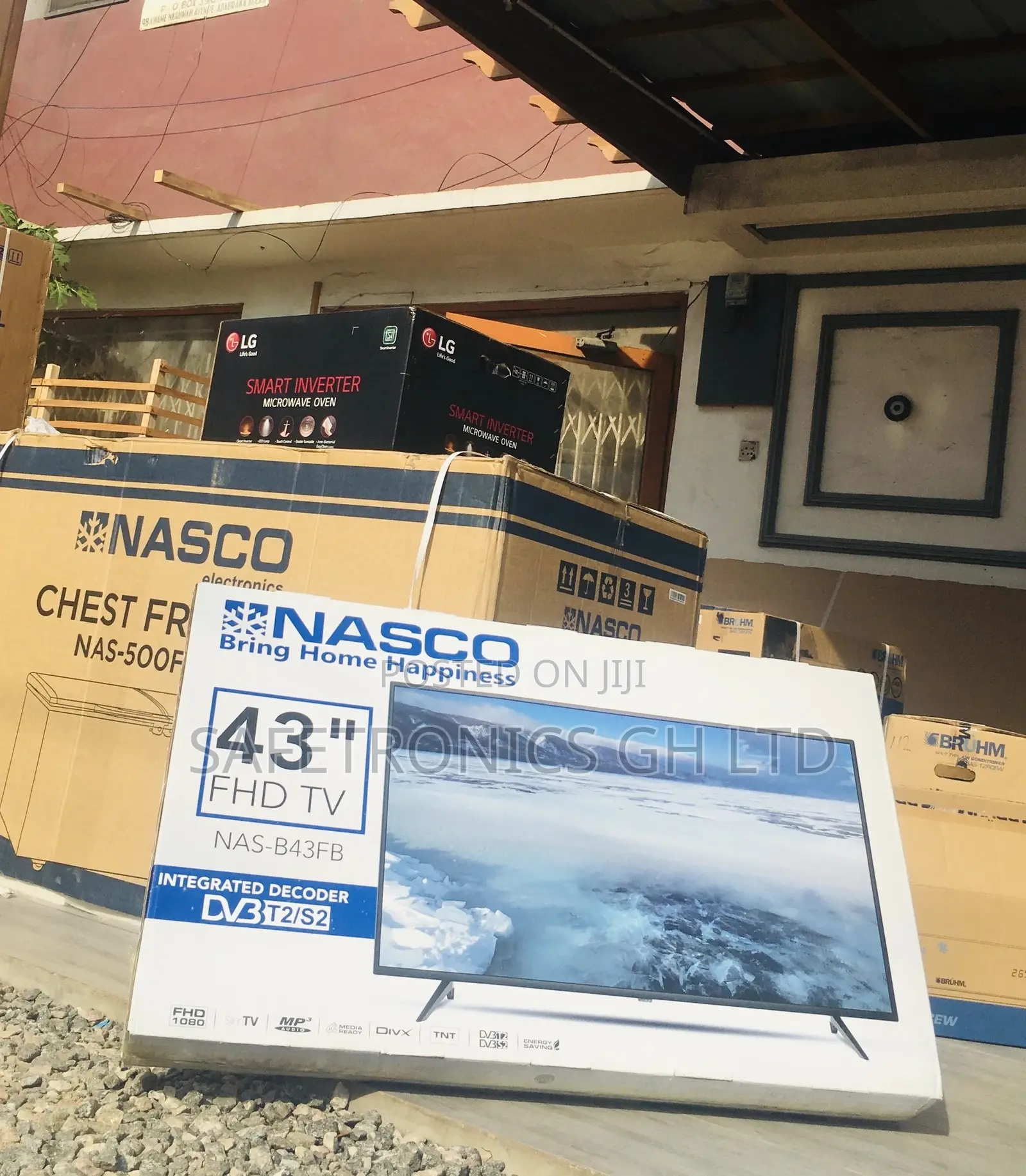 43 Inches Glossy LED Digital Full HD Black Electric Nasco Tv