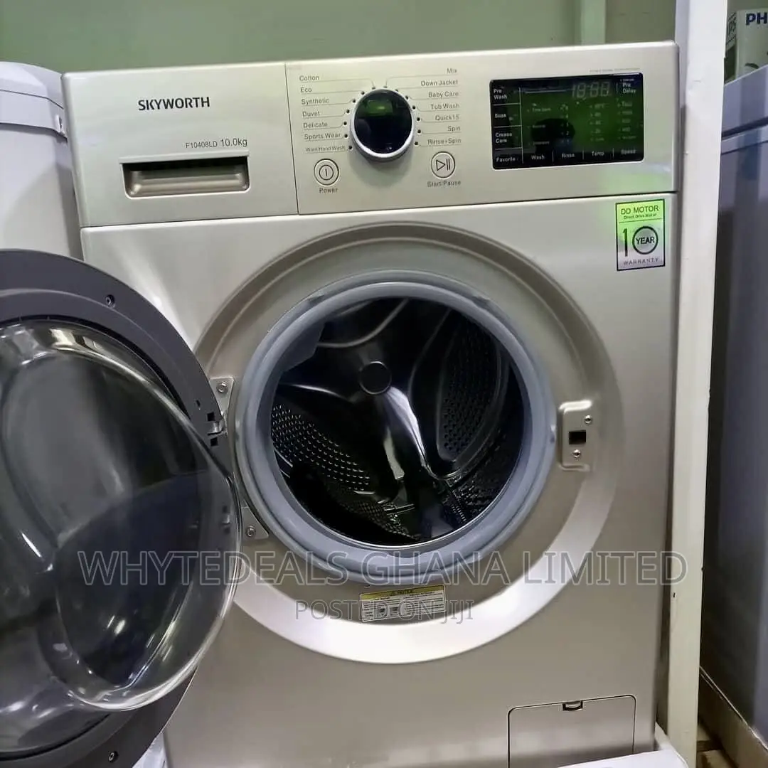 Skyworth 8kg Front Load Washing Machine| Fully Auto| Wash| Rinse| Dry