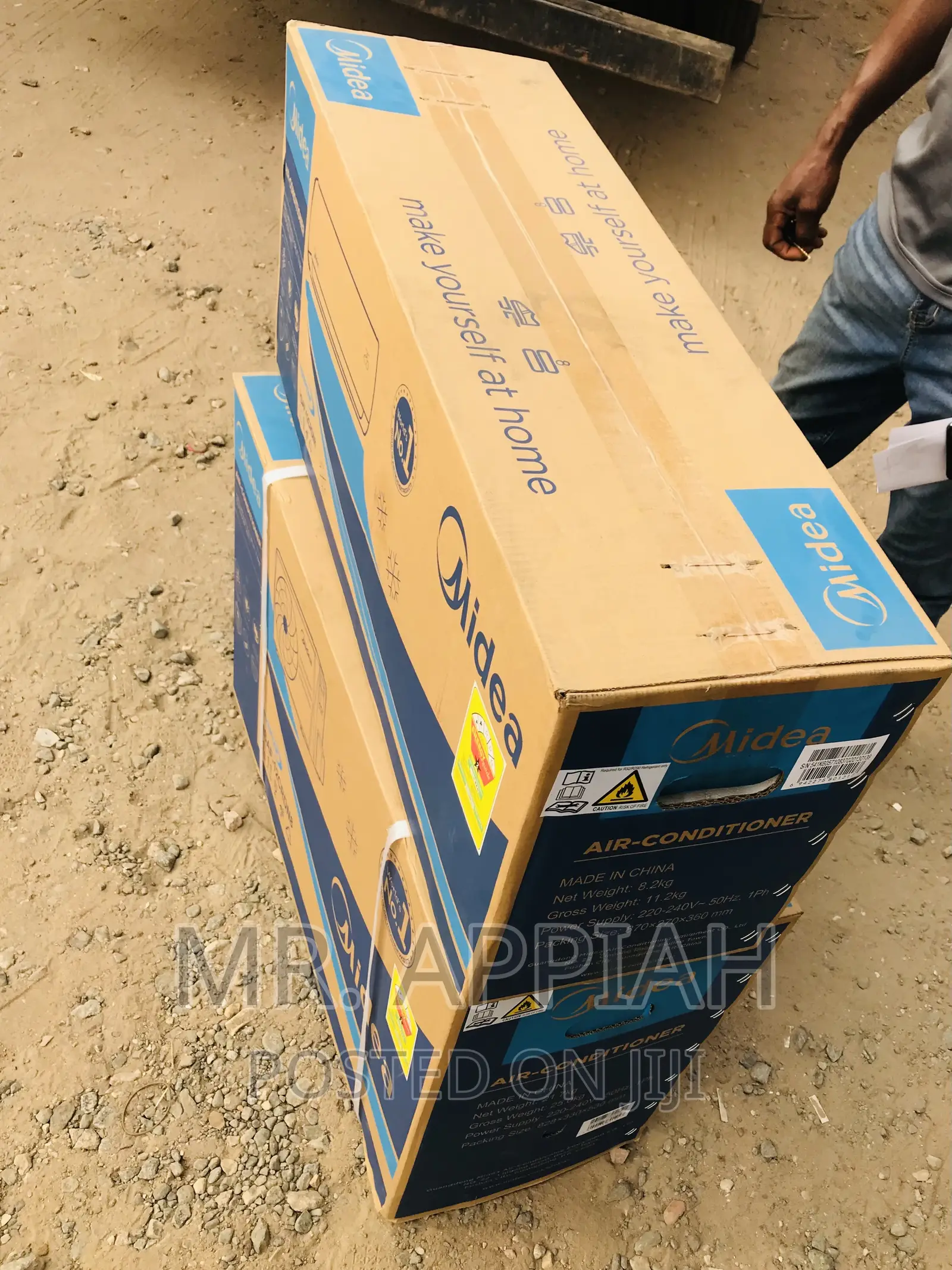 Anti-Rust Durable Body Midea 1.5hp Split Type Ac(White).