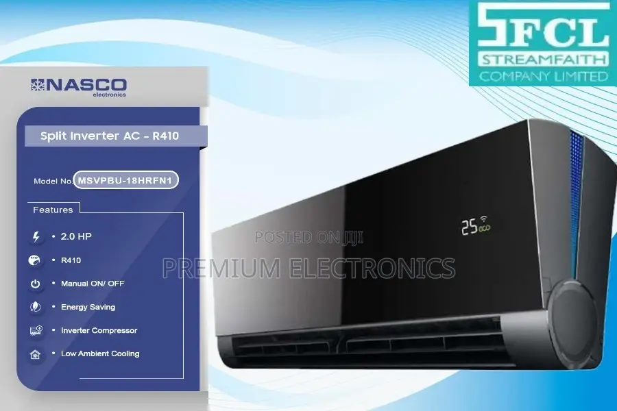 Nasco 2.0hp Vertu PLUS Mirror Finish Inverter Msvpbu-18hrfn1