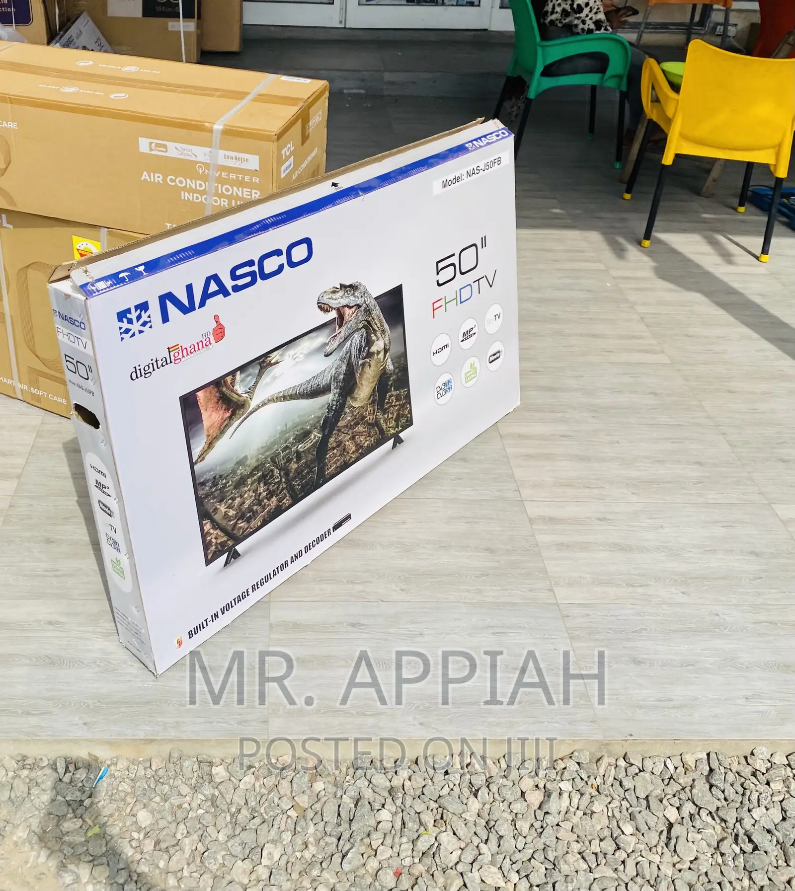 Purchase Nasco 50” Full HD Satellite Electric Tv,Black.