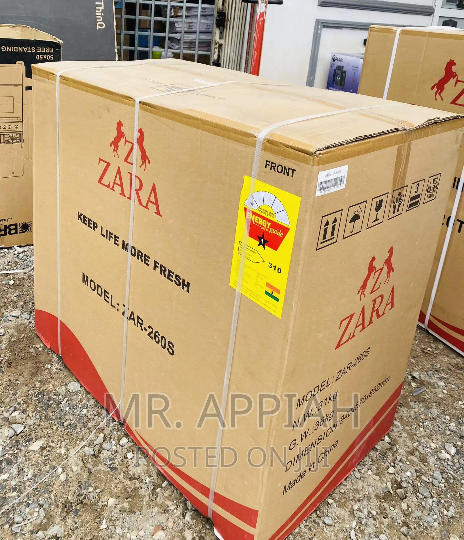 Sealed in Box Zara 260s Single Door Electric Freezer.
