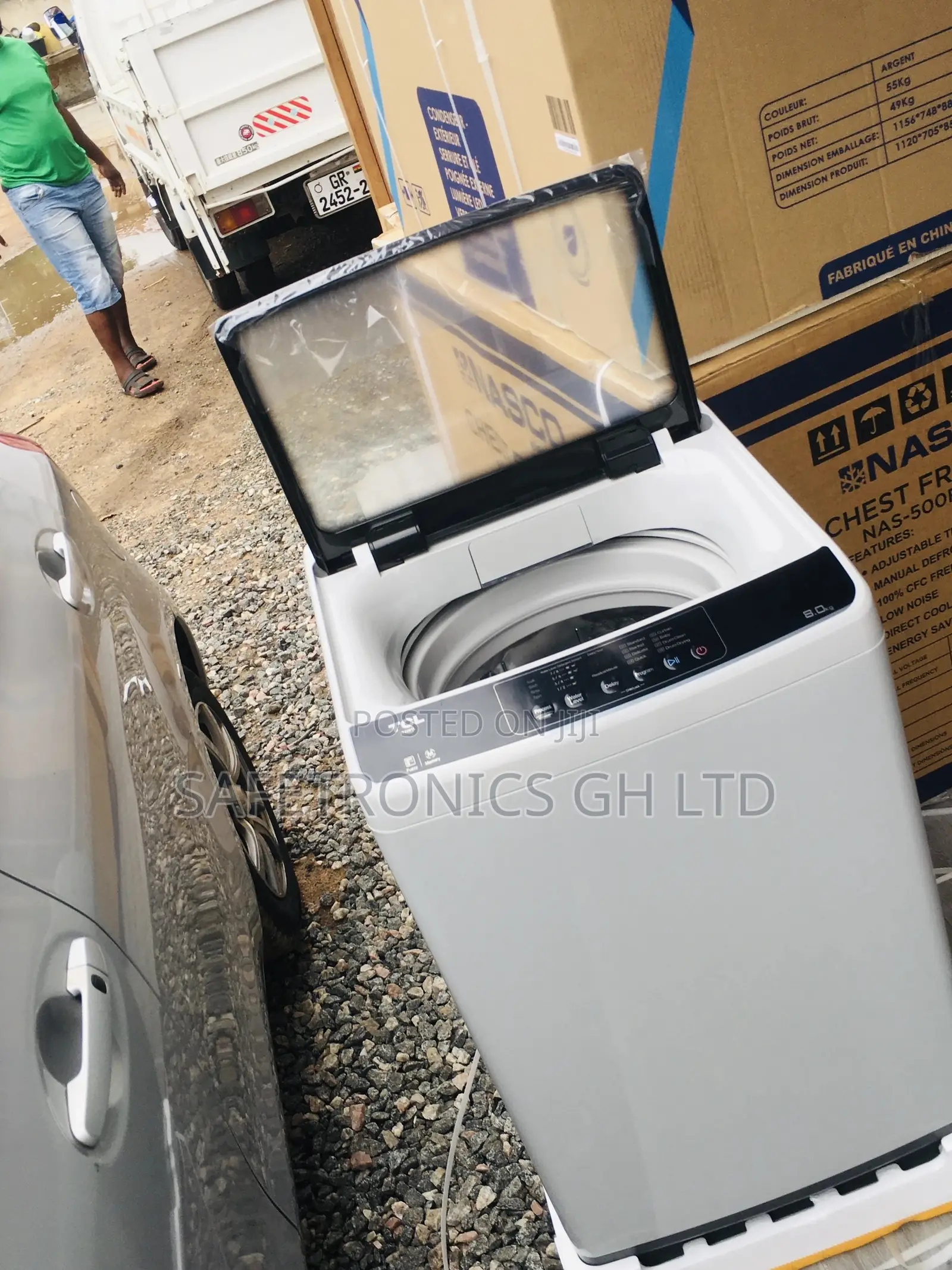 Topload TCL Gray 7kg Semiautomatic Electric Washingmachine